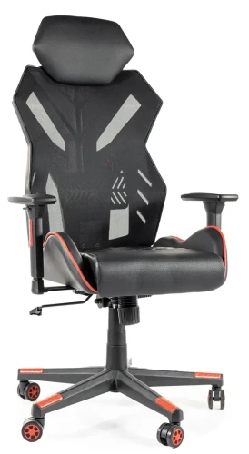 Fotel obrotowy Revolt czarny/czerwony