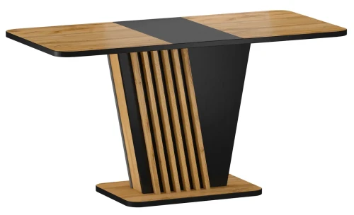 Stół rozkładany Nevio 125-170 cm dąb artisan/czarny
