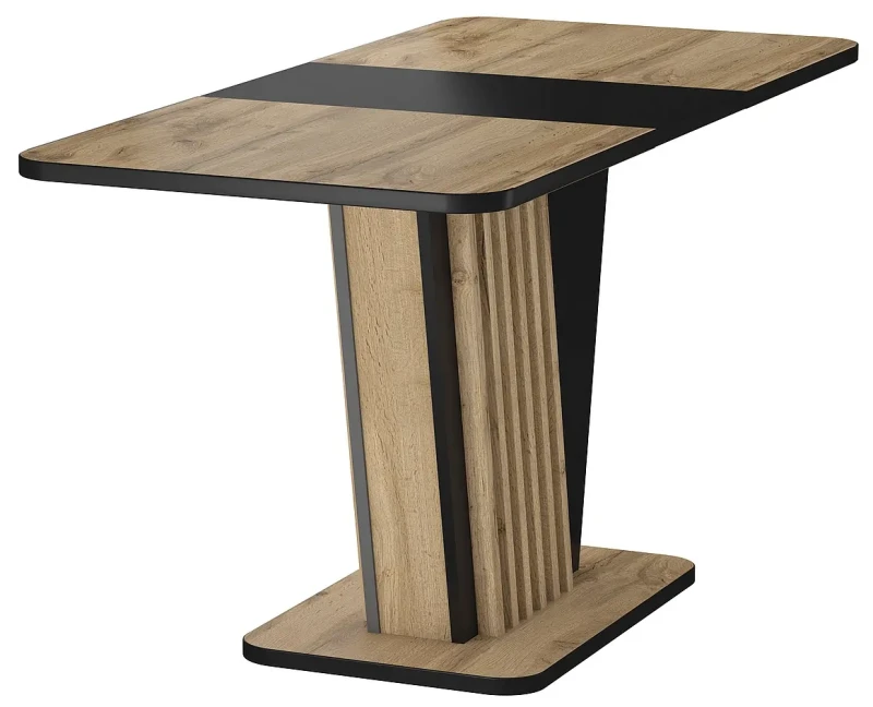 Stół rozkładany Nevio 125-170 cm dąb artisan/czarny