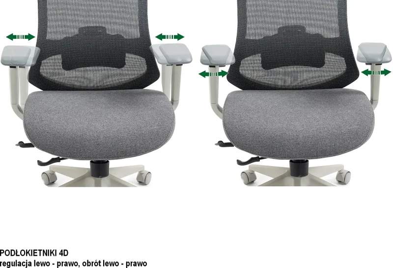 Fotel obrotowy ergonomiczny Ergon czarny