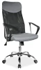 Fotel obrotowy Q-025 szary materiał