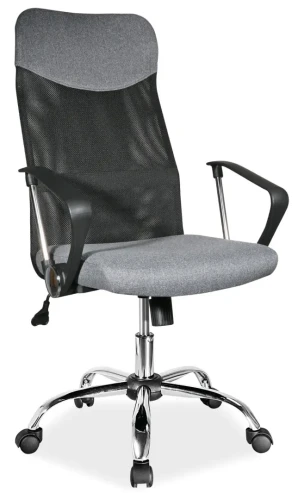 Fotel obrotowy Q-025 szary materiał
