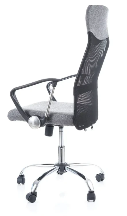Fotel obrotowy Q-025 szary materiał