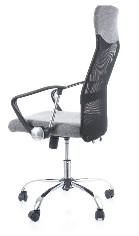 Fotel obrotowy Q-025 szary materiał