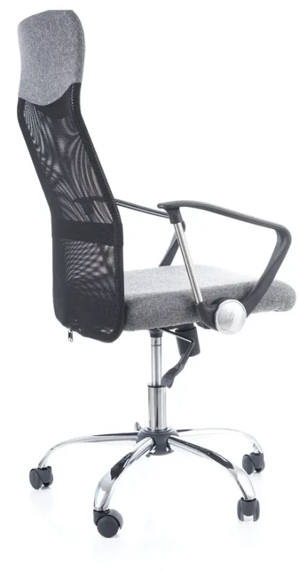 Fotel obrotowy Q-025 szary materiał