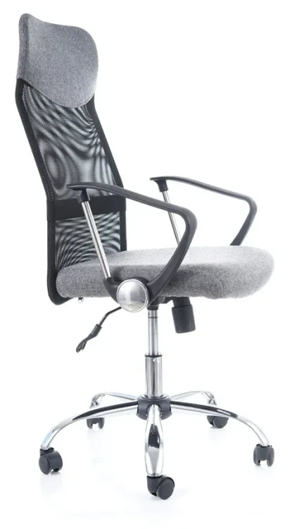 Fotel obrotowy Q-025 szary materiał