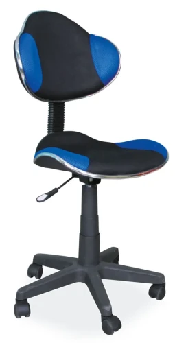 Fotel obrotowy młodzieżowy Q-G2 niebieski/czarny