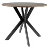 Stół okrągły Talia II 90 cm orzech/czarny