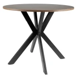 Stół okrągły Talia II 90 cm orzech/czarny