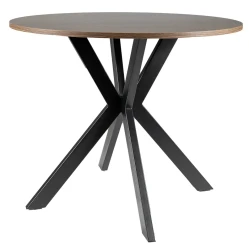 Stół okrągły Talia II 90 cm orzech/czarny