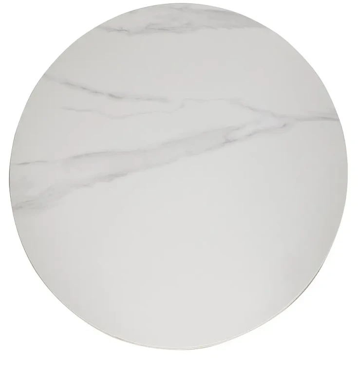 Stół okrągły Talia 90 cm biały/czarny