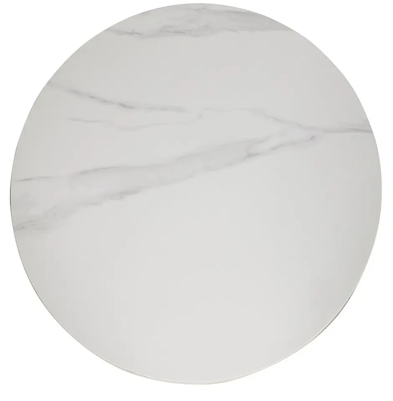 Stół okrągły Talia 90 cm biały/czarny