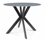 Stół okrągły Talia 90 cm szary/czarny