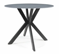 Stół okrągły Talia 90 cm szary/czarny