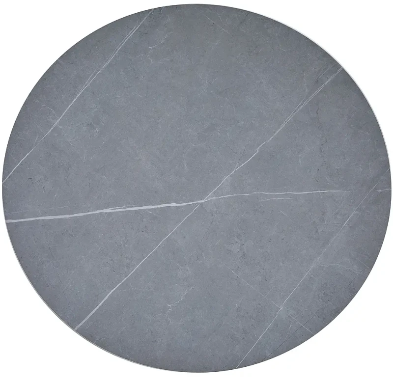 Stół okrągły Talia 90 cm szary/czarny