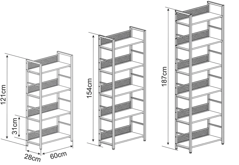 Regał Raw R6 187 cm