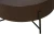 Ława Tuca 80 cm ciemny orzech/czarny