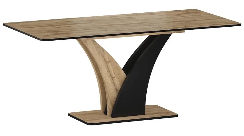 Stół rozkładany Vento 120-160 cm dąb artisan/czarny