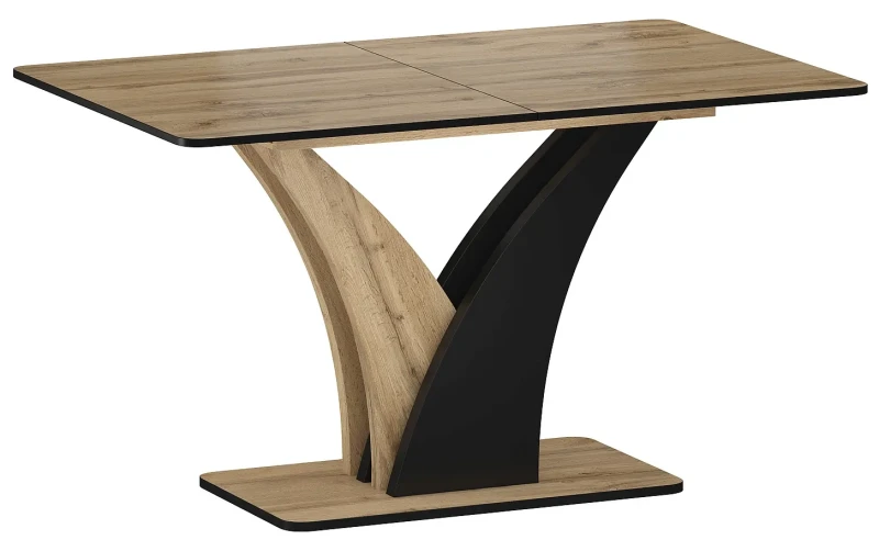 Stół rozkładany Vento 120-160 cm dąb artisan/czarny