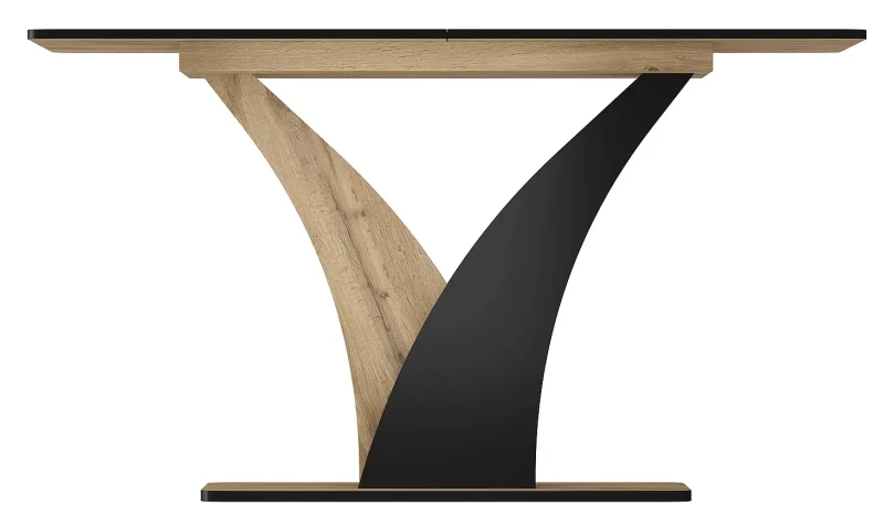 Stół rozkładany Vento 120-160 cm dąb artisan/czarny