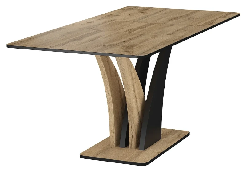 Stół rozkładany Vento 120-160 cm dąb artisan/czarny