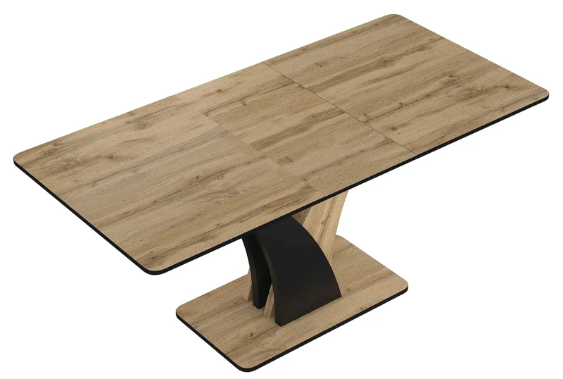 Stół rozkładany Vento 120-160 cm dąb artisan/czarny