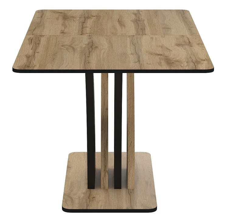 Stół rozkładany Vento 120-160 cm dąb artisan/czarny