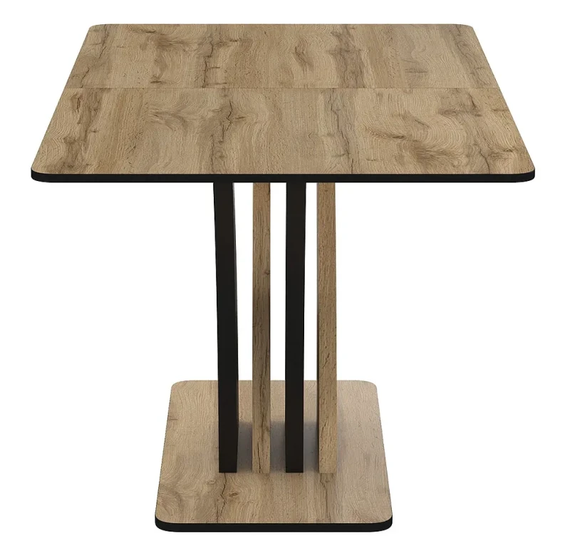 Stół rozkładany Vento 120-160 cm dąb artisan/czarny