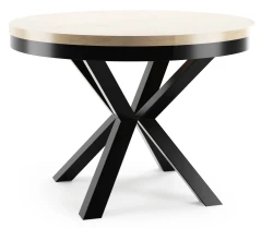 Stół rozkładany Cliff 120-196 cm do jadalni salonu okrągły