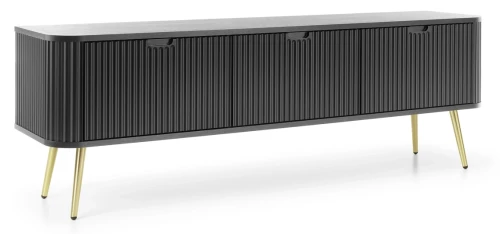 Szafka RTV Zova na nóżkach 168 cm czarny