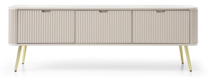 Szafka RTV Zova na nóżkach 168 cm cashmere - nóżki złote