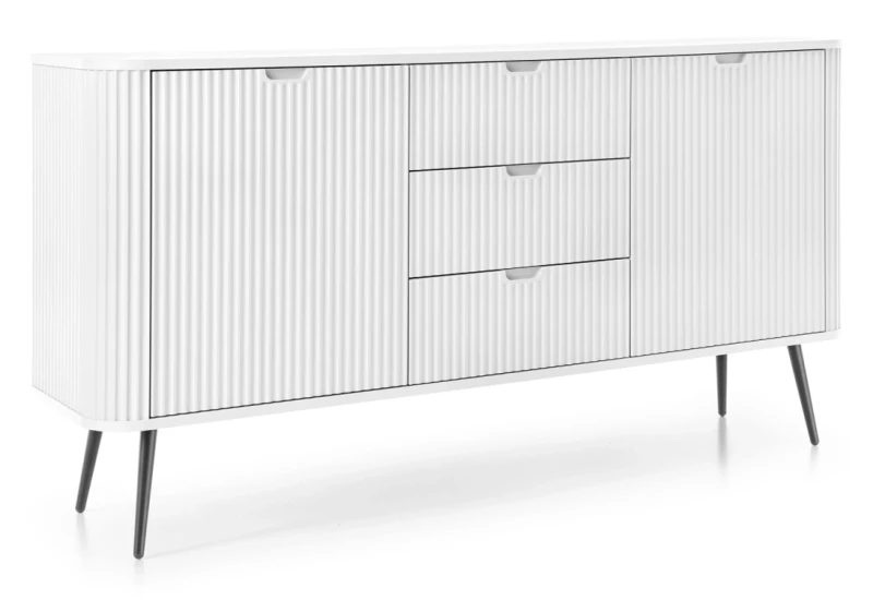 Komoda Zova na nóżkach 168 cm biała