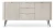 Komoda Zova na nóżkach 168 cm cashmere - nóżki czarne