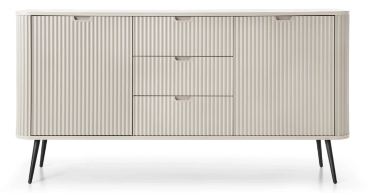 Komoda Zova na nóżkach 168 cm cashmere - nóżki czarne