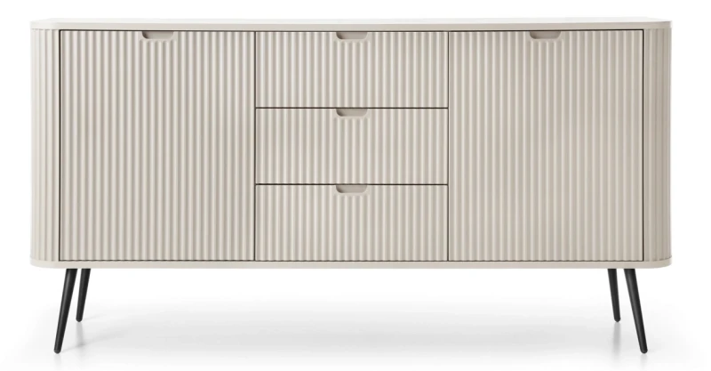 Komoda Zova na nóżkach 168 cm cashmere - nóżki czarne