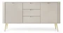 Komoda Zova na nóżkach 168 cm cashmere - nóżki złote