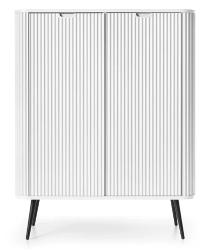 Komoda Zova na nóżkach 103 cm biała - nóżki czarne