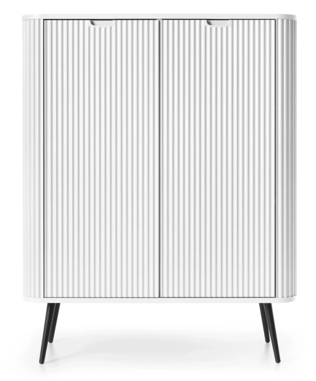 Komoda Zova na nóżkach 103 cm biała - nóżki czarne