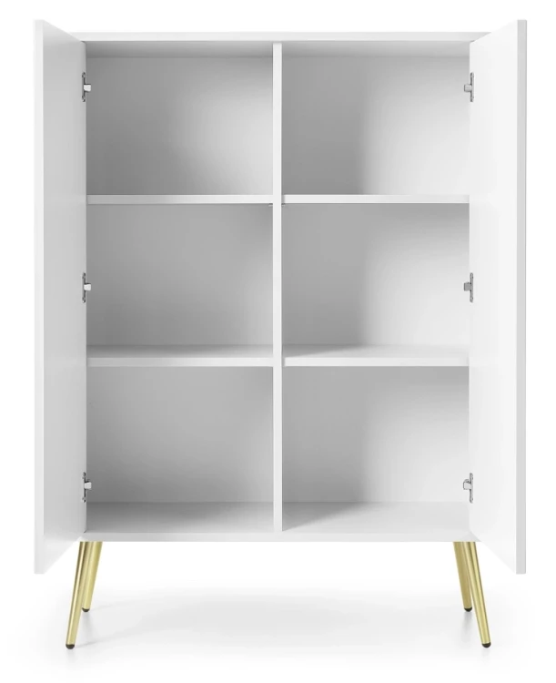 Komoda Zova na nóżkach 103 cm biała