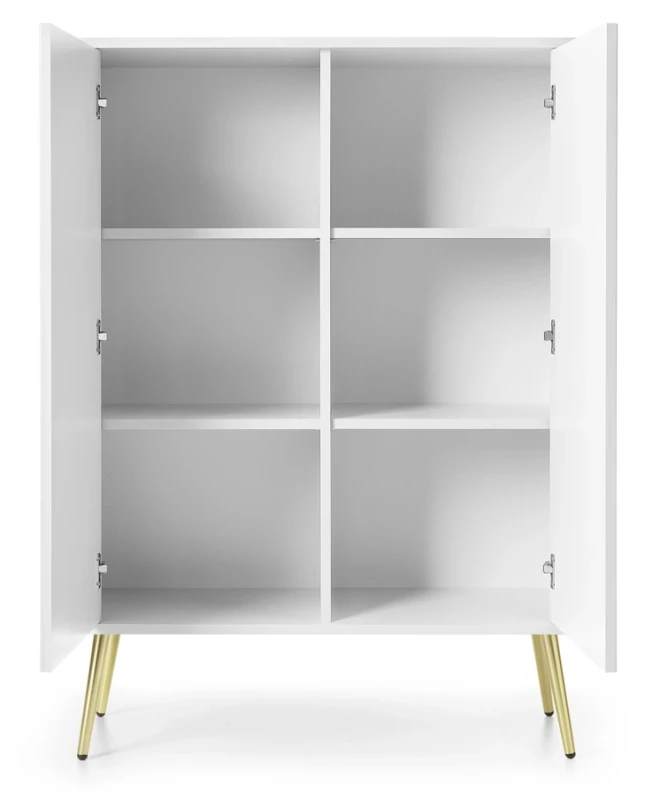 Komoda Zova na nóżkach 103 cm biała