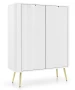 Komoda Zova na nóżkach 103 cm biała