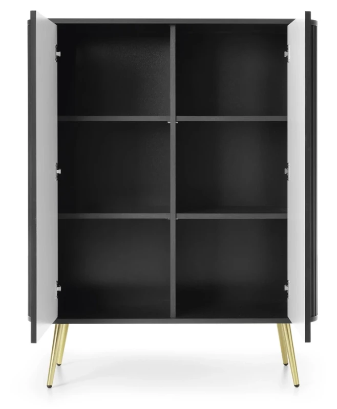 Komoda Zova na nóżkach 103 cm czarna