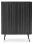 Komoda Zova na nóżkach 103 cm czarna - nóżki czarne