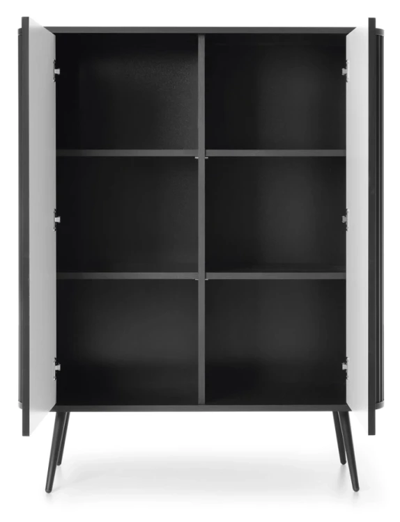 Komoda Zova na nóżkach 103 cm czarna