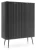 Komoda Zova na nóżkach 103 cm czarna