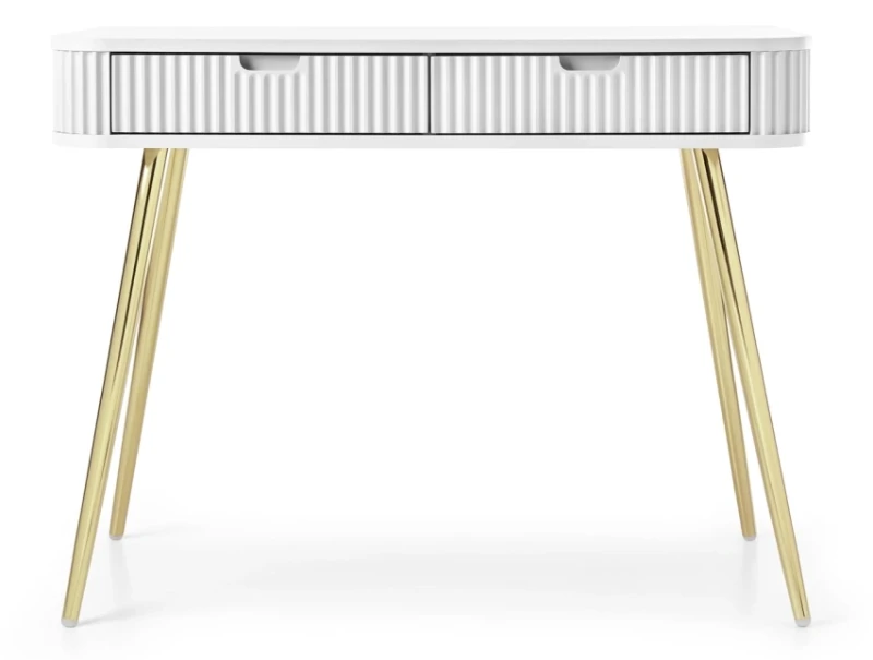 Toaletka Zova na nóżkach 103 cm biały - nóżki złote