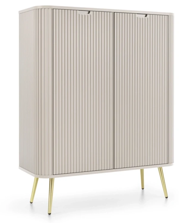 Komoda Zova na nóżkach 103 cm cashmere - nóżki złote