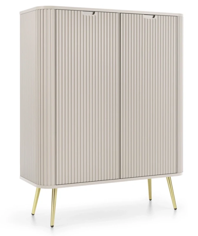 Komoda Zova na nóżkach 103 cm cashmere - nóżki złote