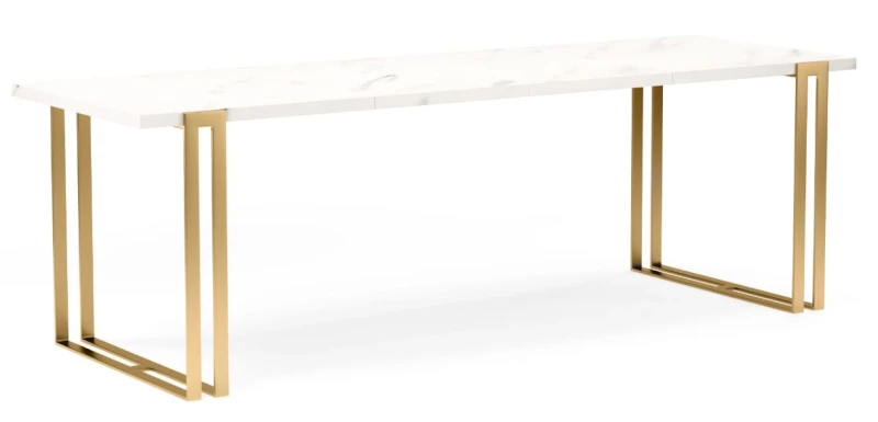 Stół rozkładany Monit Złoty 120-220 cm do jadalni salonu