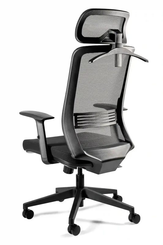 Fotel biurowy Asos wentylowany czarny